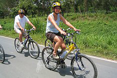 Dag fietstoer ten noorden van Chiang Mai Thailand foto