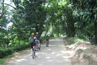 Dag fietstoer ten zuiden van Chiang Mai Thailand foto