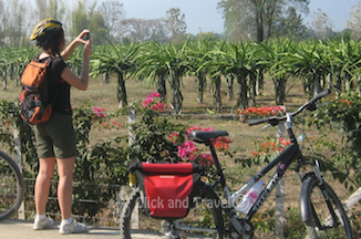 3-daagse fietstoer, zonder gids, ten noorden van Chiang Mai Thailand: foto
