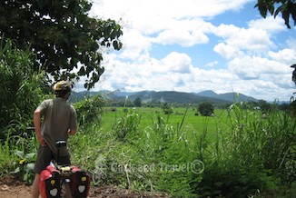 3-daagse fietstoer, zonder gids, ten noorden van Chiang Mai Thailand: foto