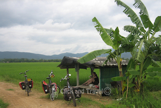 3-daagse fietstoer, zonder gids, ten noorden van Chiang Mai Thailand: foto