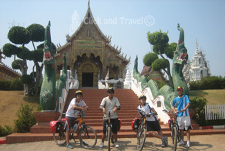 3-daagse fietstoer, zonder gids, ten noorden van Chiang Mai Thailand: foto