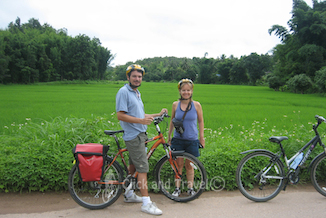 2-daagse fietstoer ten noorden van Chiang Mai Thailand foto