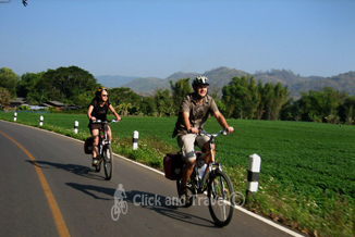 3-daagse fietstoer, zonder gids, ten noorden van Chiang Mai Thailand: foto