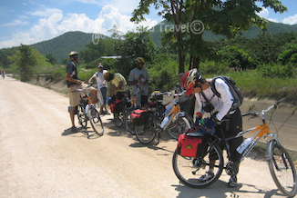 4-daagse fietstoer rondom Chiang Mai Thailand foto