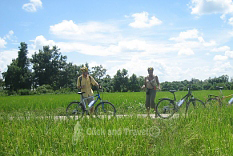 Fietsen in Chiang Mai Thailand foto